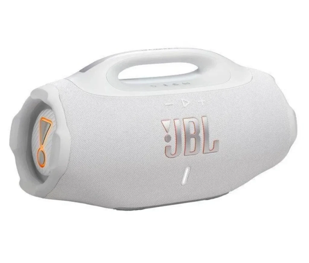 Caixa de Som Bluetooth Boombox 4 Branca, 210W RMS, Som JBL Pro, Bateria de até 34 horas, À prova d’água e resistente a poeira – JBLBOOMBOX4WHTBR