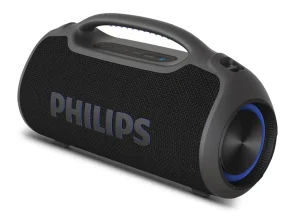 Caixa de Som PHILIPS, Boombeat, Bluetooth 5.3 TWS, TAX400B, USB, Auxiliar, Boombox, USB Powerbank, Entrada para Microfone, Resistente a Água e Poeira, com Alça para Transporte, IP66 – TAX400B/00