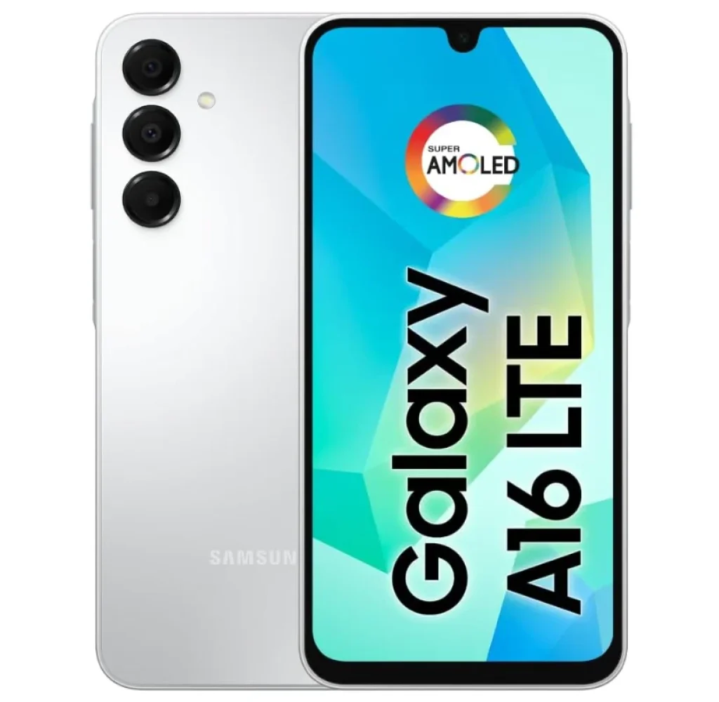 Celular Samsung Galaxy A16, 128GB + 4GB RAM, Câmera de até 50MP, Tela 6.7″, NFC, IP54, Bateria 5000 mAh