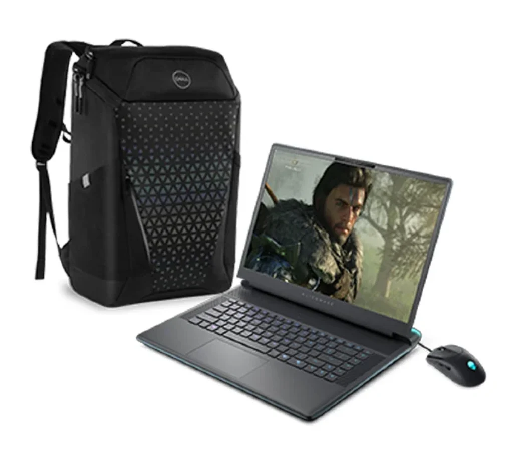 Combo Notebook Gamer Alienware 16 Area-51, Intel Core Ultra 9 275HX, 64GB RAM 6400, SSD 1TB, RTX 5070 8GB, 16″ QHD+ 240Hz 100% DCI-P3 G-SYNC, Win 11, Wi-Fi 7 Killer Intel – BRPAA16250HBTOHTXB_X4 + Mochila Dell Gaming 17 (460-BCZS)+ Mouse Gamer Alienware com fio (AW320M)