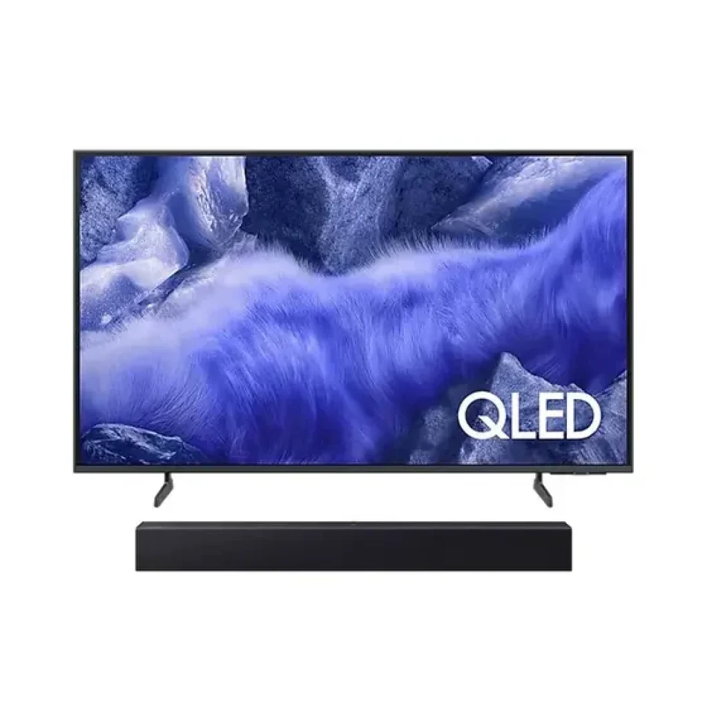 Combo Samsung Vision AI TV 43″ QLED 4K QEF1 2025, Pontos Quânticos, Processador com AI, Art Store, Alexa – QN43QEF1AGXZD + Soundbar HW-B400F/ZD
