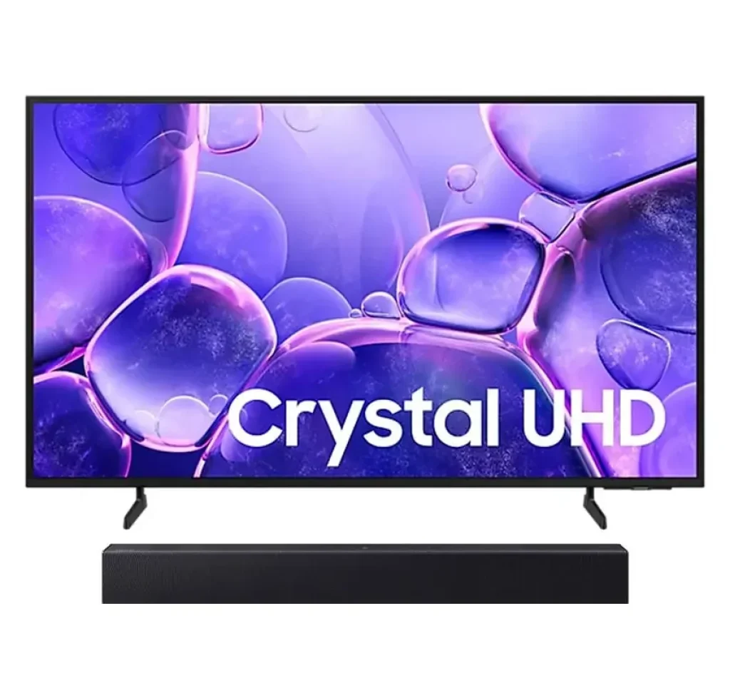 Combo Samsung Smart TV 50″ Crystal UHD 4K U8100F 2025, Xbox Cloud Gaming, Canais Gratuitos, Alexa – 50U8100F + Soundbar HW-B400F/ZD