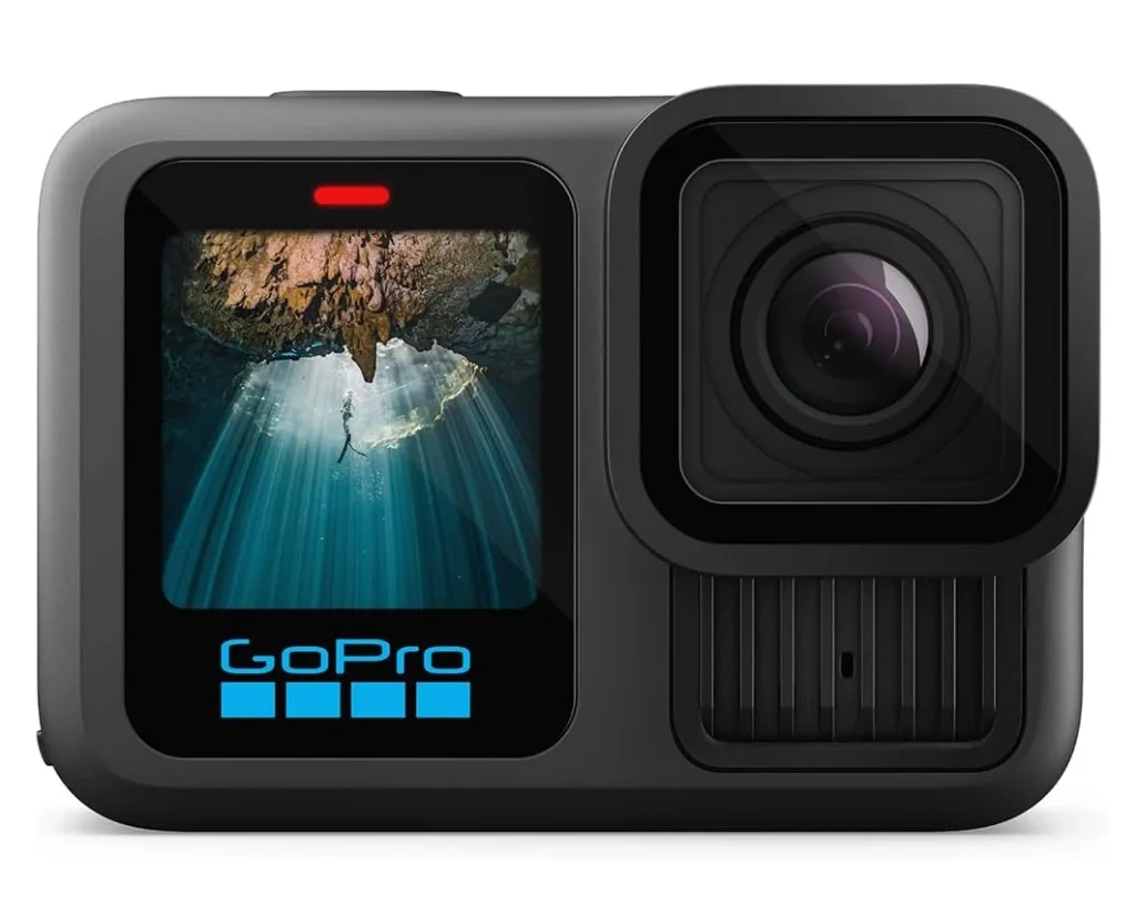 GoPro HERO13 Black - Câmera de ação à prova d'água 10m, 5.3K60, HLG HDR, 27MP, HyperSmooth 6.0, GPS, Wi-Fi 6, Detecção Automática das lentes HB-Series