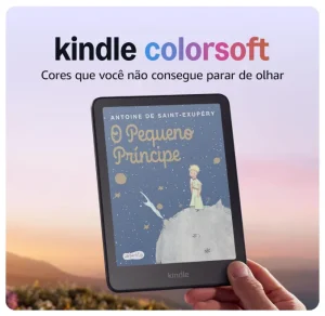 Kindle Colorsoft (16 GB) – Tela colorida 7″, Temperatura de luz ajustável, Carregamento sem fio e Bateria de até 8 semanas, Cor Preta