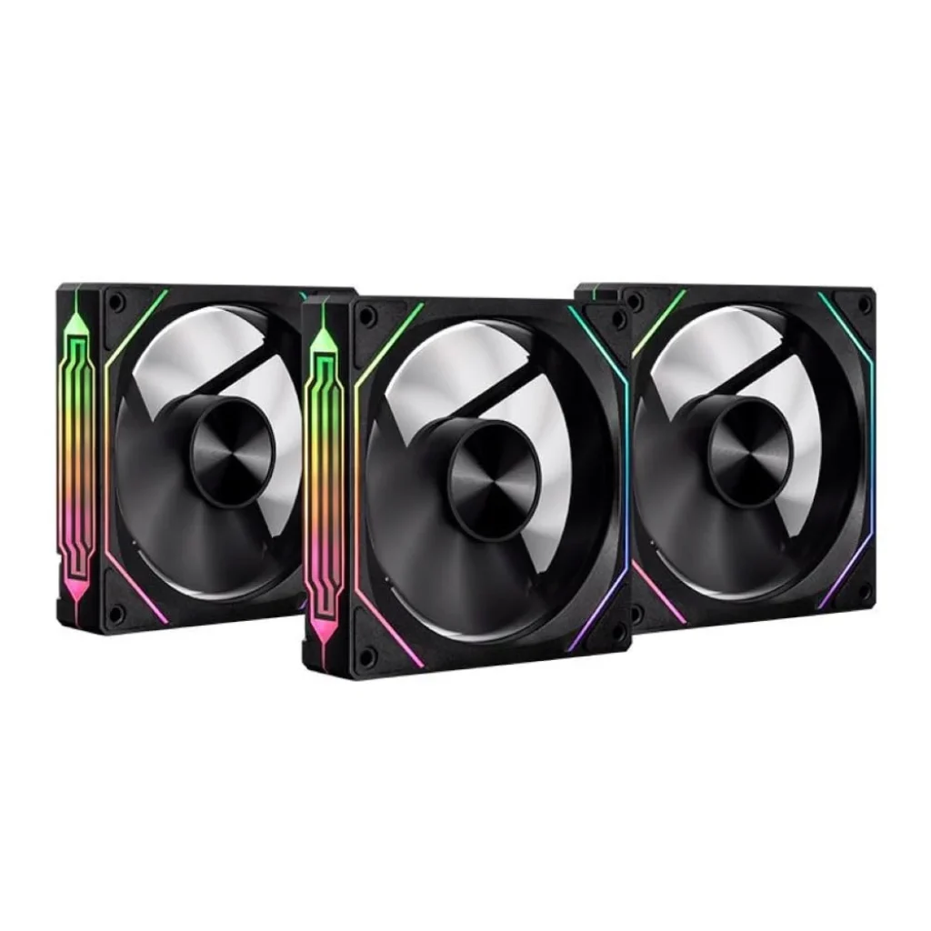 Kit 3x Ventoinhas Pichau Ventus NX ARGB 120mm 62 CFM Preto – PCH-VTNX3-BK01