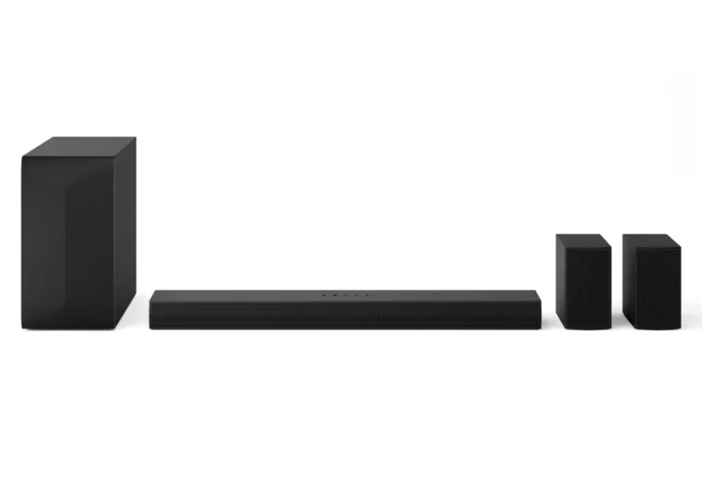 LG SoundBar S60TR – 440W RMS, 5.1 Canais, Bluetooth 5.3, Dolby Digital, Alto-Falantes Traseiros, AI Sound Pro, Wow Interface, Sem fios, Conexões Múltiplas