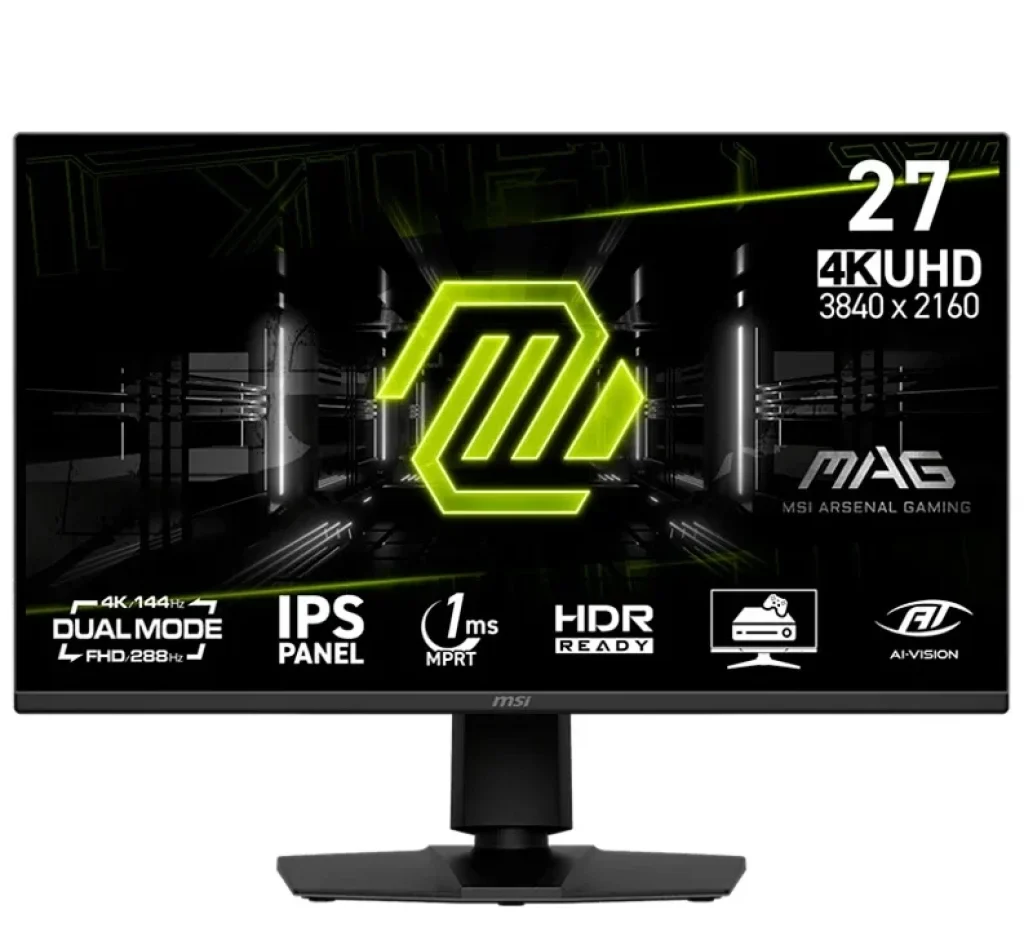Monitor Gamer Curvo MSI 27″, 275UPD E14, 4K, 180Hz, 1ms, IPS, Adaptive-Sync, Preto – MAG275UPDE14