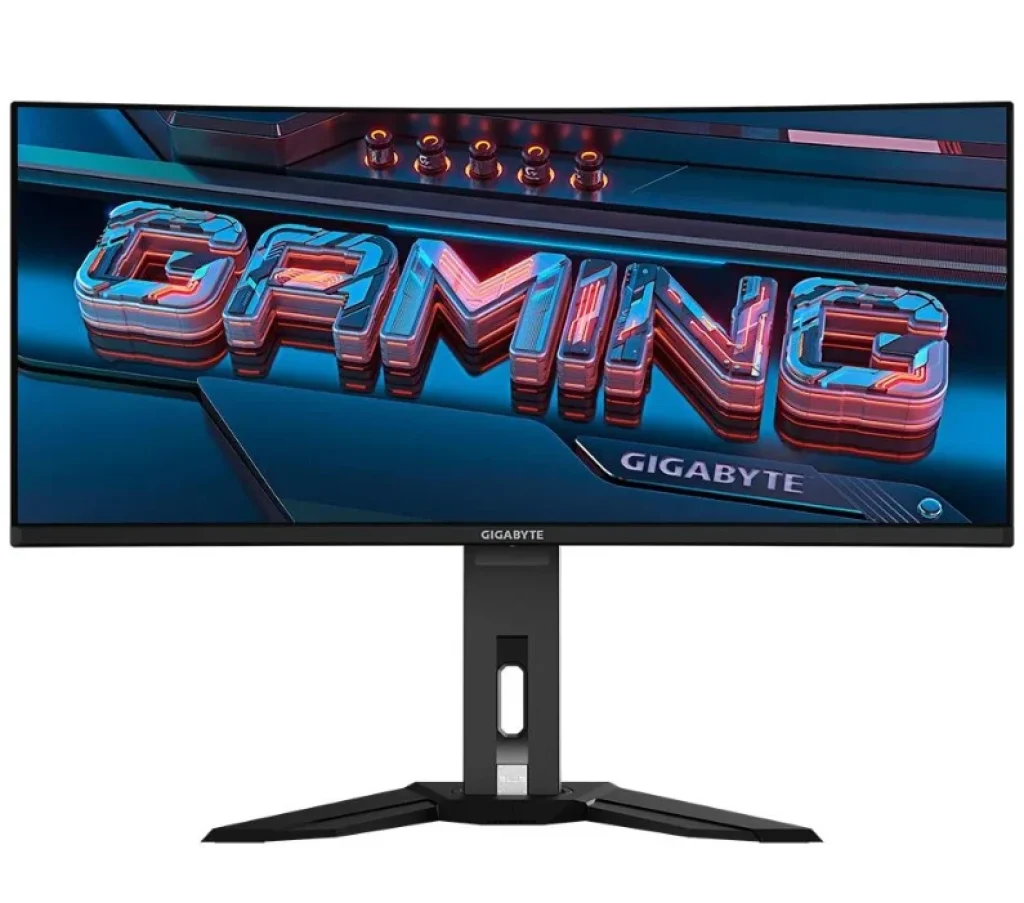 Monitor Gamer Gigabyte 34 WQHD, 175Hz, 0.03ms, QD-OLED, HDMI e DisplayPort, 99% DCI-P3, HDR, FreeSync, Altura Ajustável – MO34WQC SA