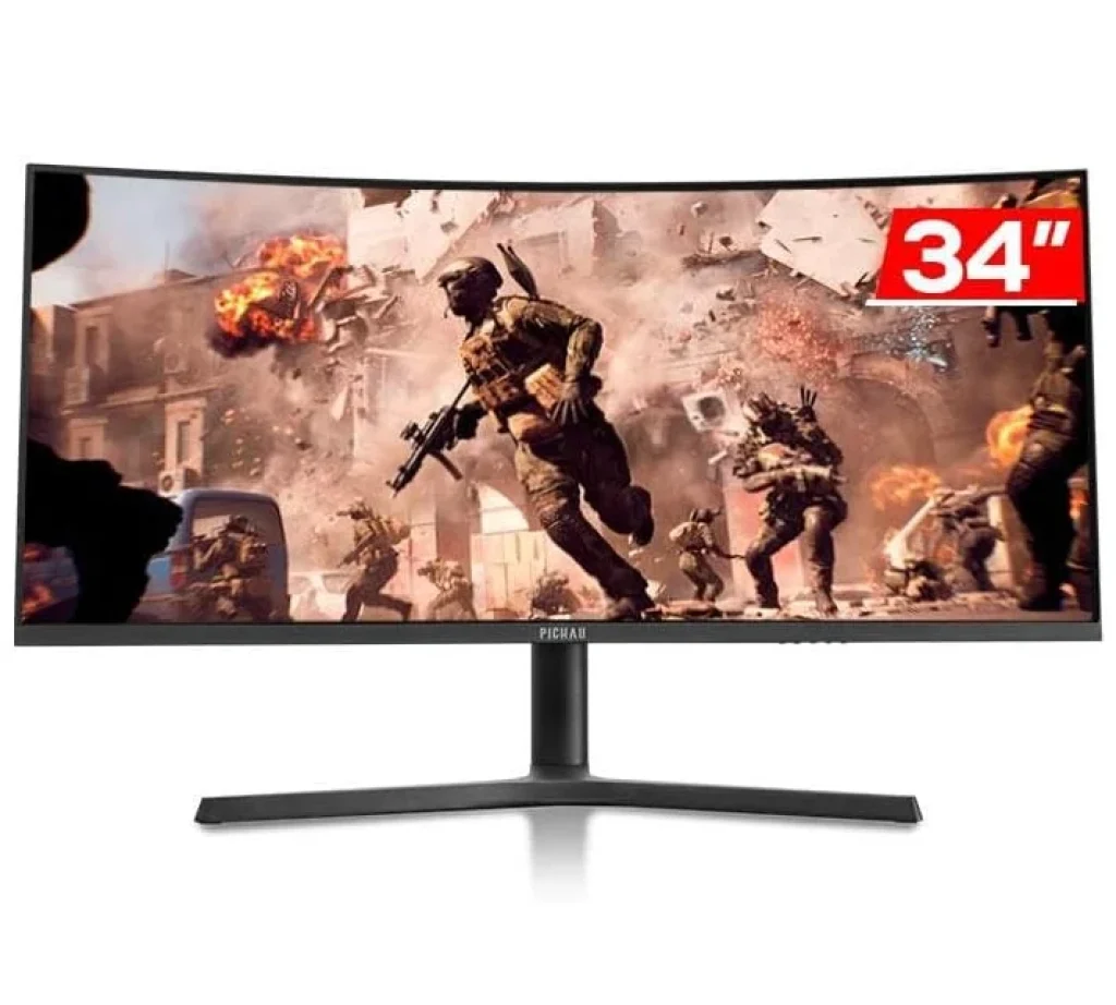 Monitor Gamer Pichau Nexus 34 Neo 34″ Curvo VA Ultrawide WQHD 165Hz 1ms FreeSync G-Sync, 2 HDMI, 2 DP- PG-NXS34NEO-BL02