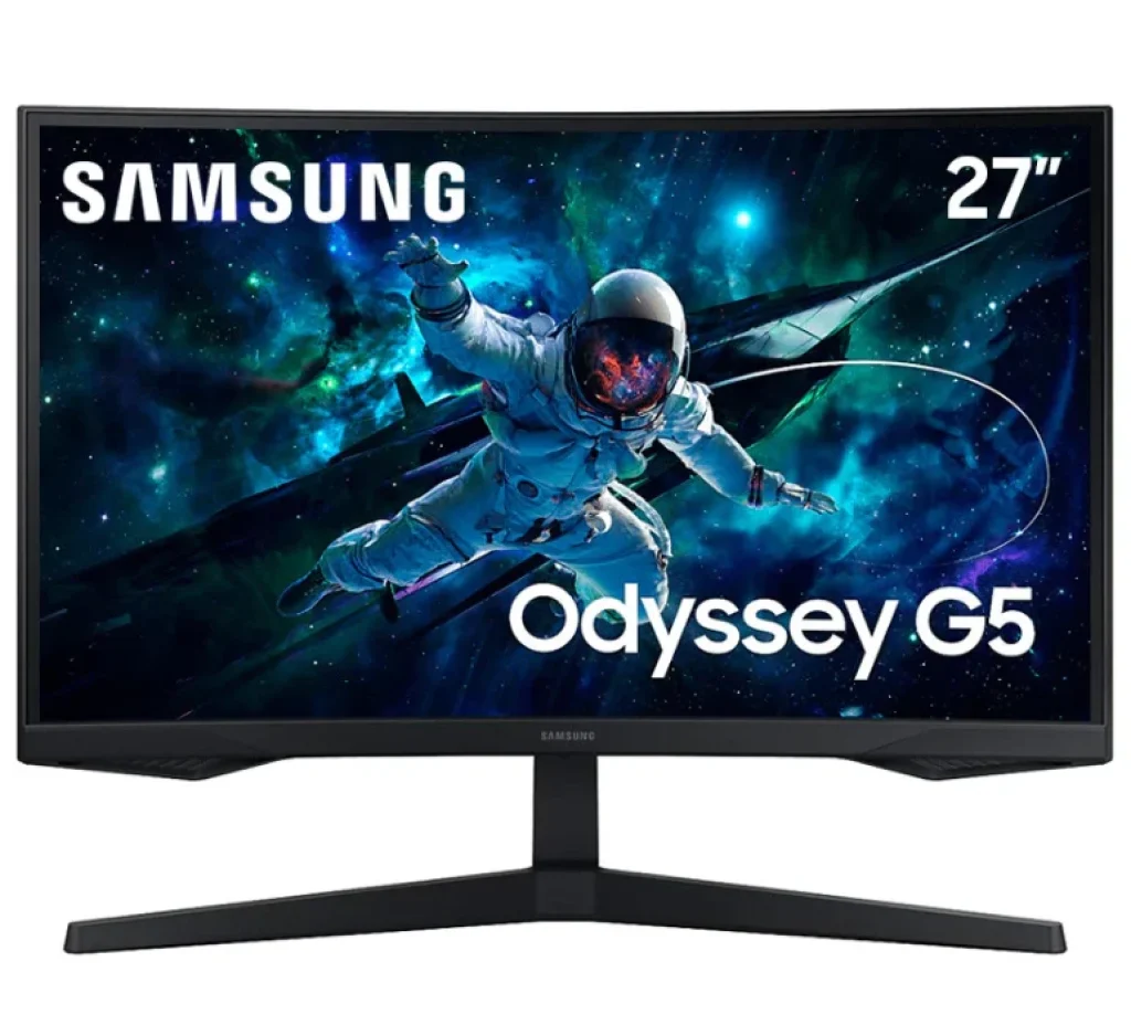 Monitor Gamer Samsung Odyssey G5, 27″, QHD, 165Hz, 1ms, Freesync, HDMI, DP