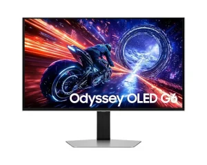 Monitor Gamer Odyssey OLED G6 27" 500 Hz QHD 0.03ms FreeSync Premium Pro, Prata - LS27FG602SLXZD
