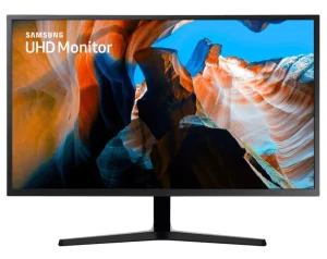 Monitor Samsung UJ59 32″ 4K UHD, Tela Plana, Painel VA, 60Hz, 4ms, HDMI, Display Port, FreeSync, Game Mode – Preto