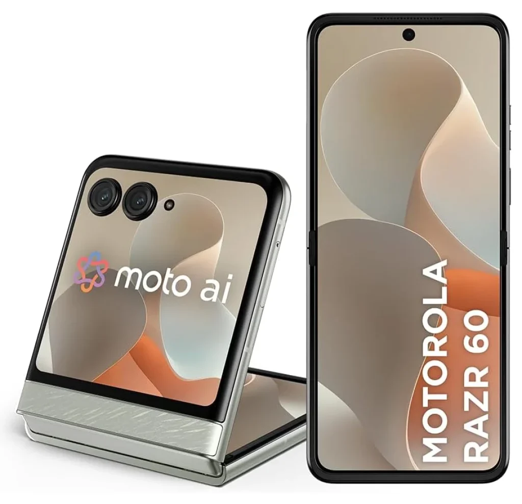 Smartphone Motorola Razr 60-256GB 12GB RAM (+12GB RAM Boost) Tela dobrável 6,9″ pOLED e externa 3,6” Moto AI camera IP48