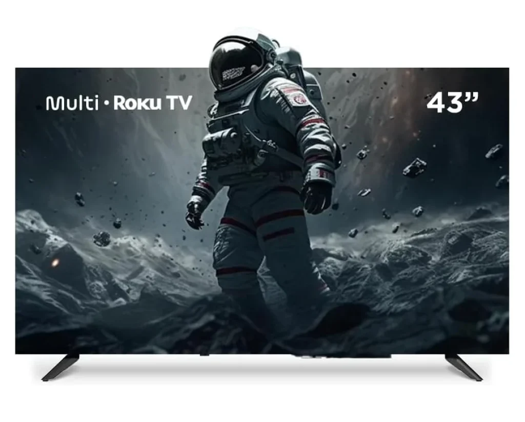 Multi Roku TV 43″ Smart DLED Wi-fi 3 HDMI Compatível com Alexa e Google Home – TL056M