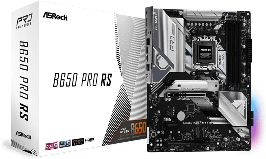 Placa mãe ASRock B650 PRO RS AMD AM5 Processadores Ryzen Série 7000