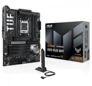 Placa Mãe Asus TUF Gaming X870-Plus WiFi, Chipset X870, AMD AM5, WiFi 7, ATX, DDR5