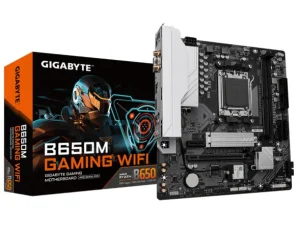 Placa Mãe Gigabyte B650M Gaming WIFI, Rev 1, Chipset B650, AMD AM5, M-ATX, DDR5