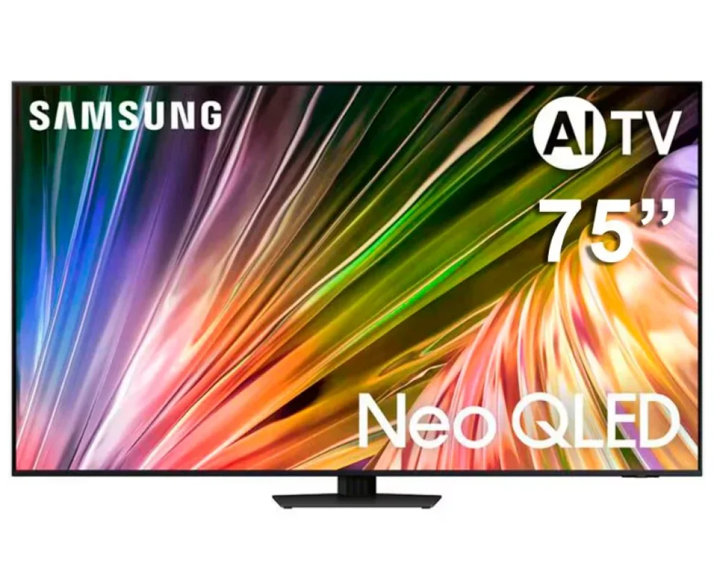 Samsung AI TV 75″ Neo QLED 4K QN85D 2024, Processador com AI, Upscaling 4K, Mini LED, Painel 120Hz, AI Energy Mode, Alexa built in – 75QN85D