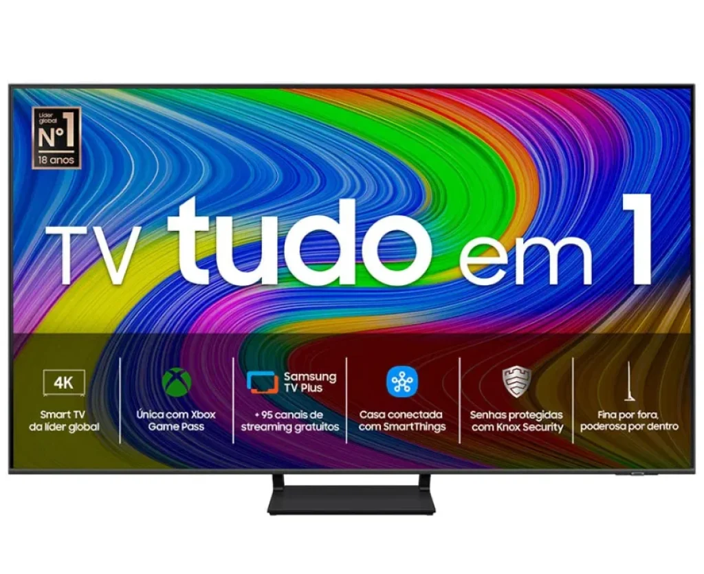 Samsung Smart TV 55″ QLED Q65D 4K 2024, Modo Game, Tela sem limites, Design slim, Visual livre de cabos, Alexa built-in – QN55Q65DBGXZD