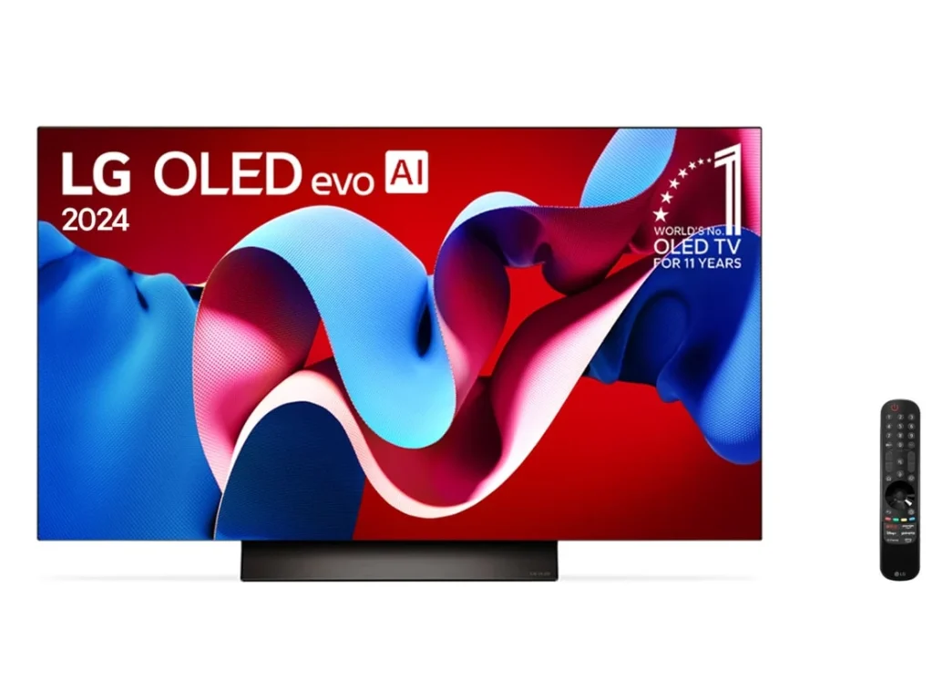 Smart TV 55″ 4K LG OLED evo OLED55C4 120Hz Nativo Processador a9 Ger7 Wi-Fi e Bluetooth 4 HDMI 3 USB