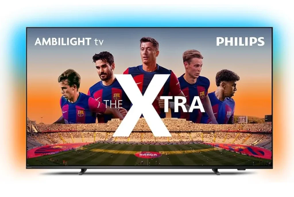 Smart TV 55″ Mini LED 4K 120 Hz Philips THE XTRA 55PML9118/78, Google TV, Ambilight, P5, DTS Play-Fi, Freesync, Dolby Vision Atmos, 40 WRMS