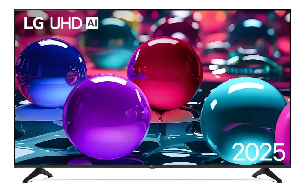 Smart TV LG 50″ 4K UA75 – Processador IA α7 Gen8, 4K Super Upscaling, Controle com Botão IA, webOS 25 – 50UA7500PSA