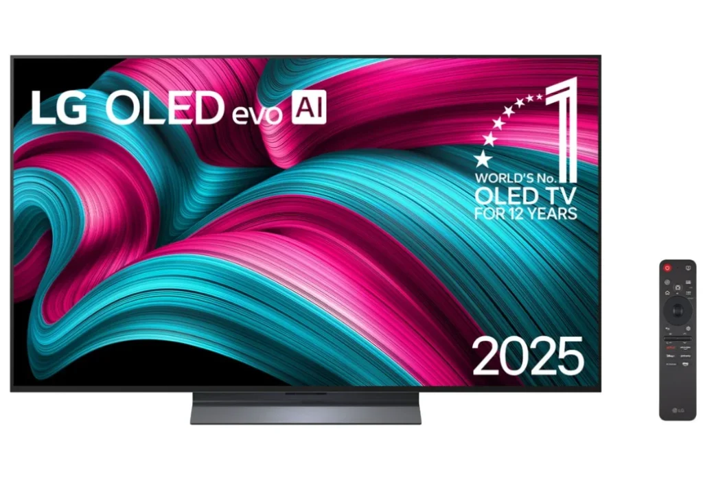 Smart TV LG OLED evo AI C5 55″ com Dolby Atmos, Dolby Vision, α9 AI Processor 4K Gen8, HDR10, AI Super Upscaling 4K, Modo Filmmaker, Wow Orchestra, Alexa – OLED55C5PSA