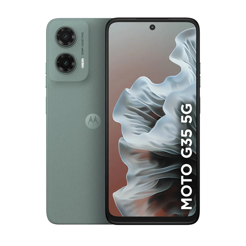Smartphone Motorola Moto G35 5G 256GB 12GB (4GB RAM+8GB RAM Boost) Câmera 50MP Com AI NFC Tela 6.7″