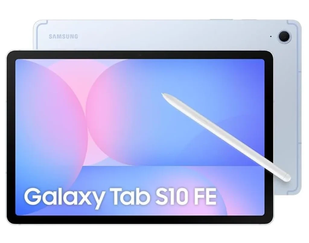 Tablet Samsung Galaxy Tab S10 FE WiFi, 128GB, 8GB, Tela 10.9” 90Hz, Capa e S Pen Inclusas, IP68, Azul – Bivolt
