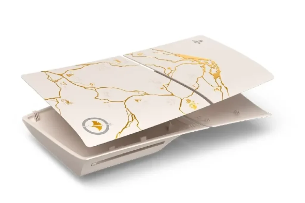 Tampas do console PS5 Slim, Edição Limitada Ouro, Ghost of Yotei – 1000048388