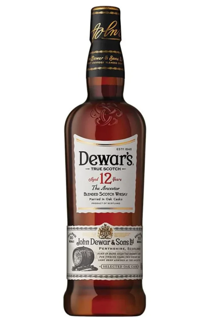 Whisky Blended Scotch Dewars 12 anos 750ml