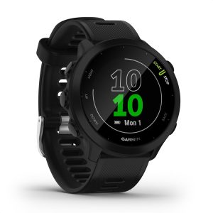 Relógio Garmin Forerunner 55 Preto 42mm com Monitor Cardíaco de Pulso e GPS