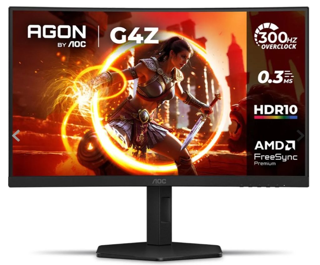 Monitor Gamer Curvo AOC AGON G4Z 27″ 300Hz 0,3ms HDR10 Base Ajustável C27G4Z/P