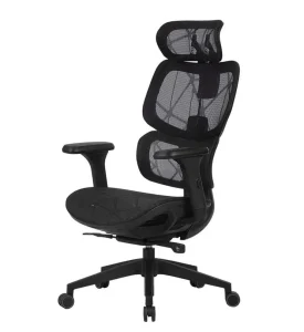 Cadeira Office Elements Siggy, Até 140Kg, Assento Mesh, Base em Nylon e Fibra de Vidro, Preta – 71468