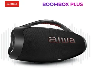 Caixa de Som AIWA Boombox BBS-01-B, 200W, IP66 com Alça, 30H de Bateria, Bluetooth, TWS