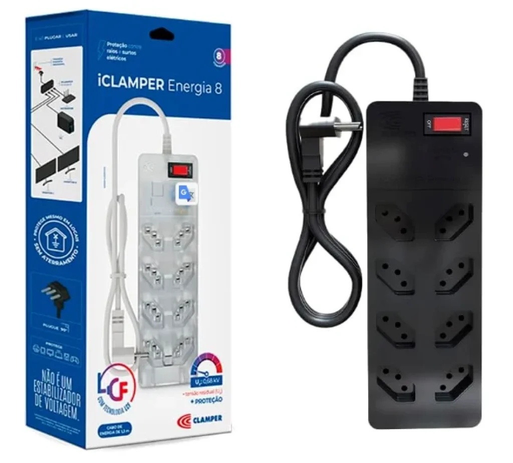 Clamper Energia 8 Preto LCF