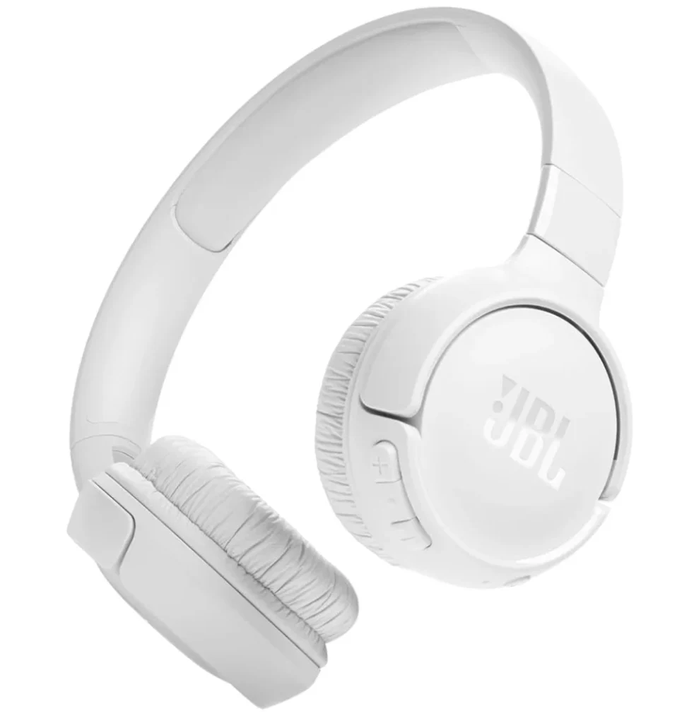 Fone de Ouvido JBL Tune 520BT, On-ear Headphone, Sem Fio, Branco – JBLT520BTWHT