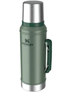 Garrafa térmica Stanley Classic, aço inoxidável 950 ml, Hammertone Green