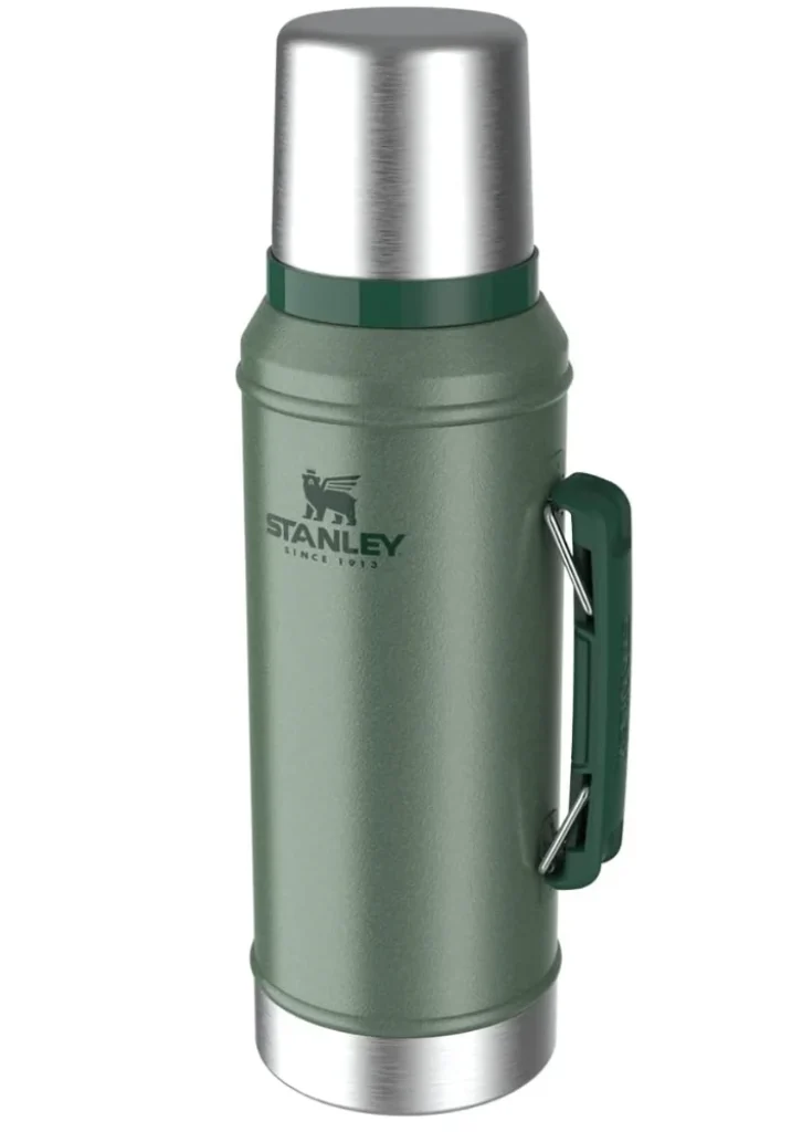 Garrafa térmica Stanley Classic, aço inoxidável 950 ml, Hammertone Green