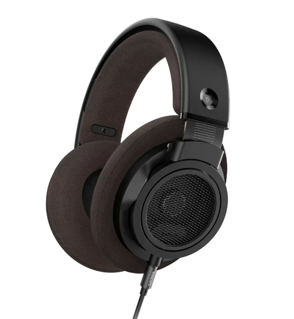 Headphone Philips Série 9000 HiFi Open-Back Ultra-Confortável Design sobre a orelha Som nítido e claro Construção leve e durável – SHP9500CY