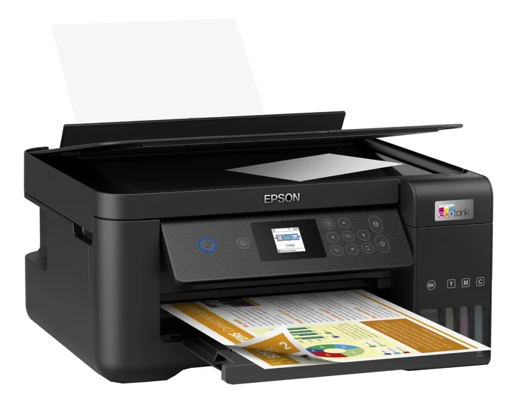 Impressora Multifuncional Epson EcoTank L4260 – Tanque de Tinta Colorida, Wi-Fi Direct, Jato de tinta Heat-Free MicroPiezo, Preta – C11CJ63303