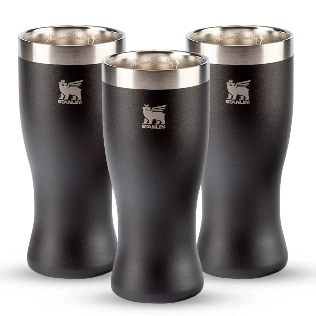 Kit 3 Copos Stanley Happy Hour Pilsner Glass Foundry Black | 444ml