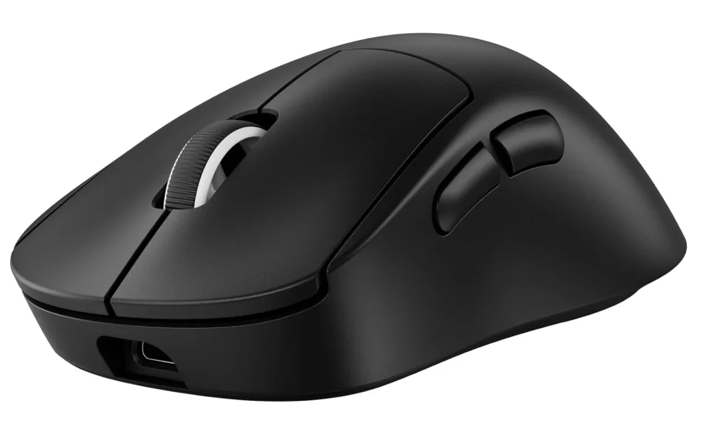 Mouse Gamer Sem Fio Logitech G PRO X SUPERLIGHT 2 DEX com Tecnologia LIGHTSPEED, Design Assimétrico para Destros, 5 Botões Programáveis, Sensor Hero 2 com DPI de 44K, Recarregável, Preto – 910-007356