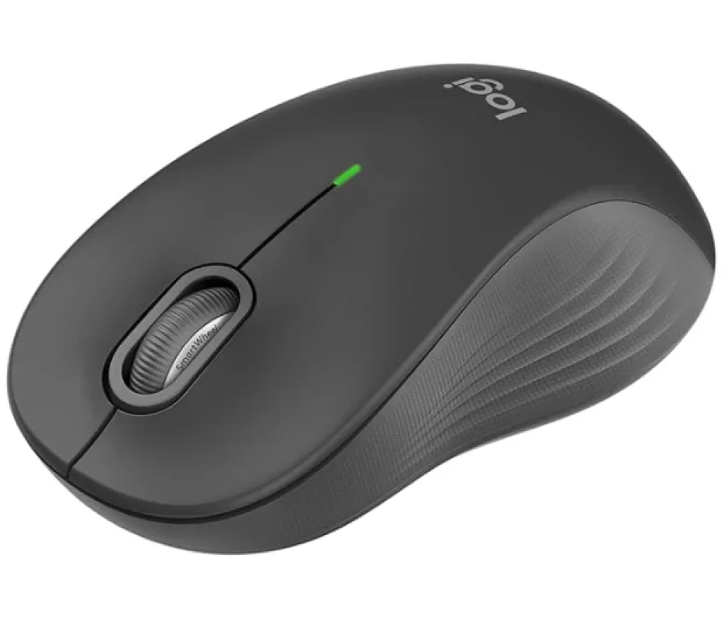 Mouse Sem fio Logitech Signature M550 L com Design de Tamanho Padrão, Clique Silencioso, Conexão Bluetooth ou USB Logi Bolt, Compatível com Windows, macOS, Linux, ChromeOS, ipadOS e Android, Grafite – 910-006591