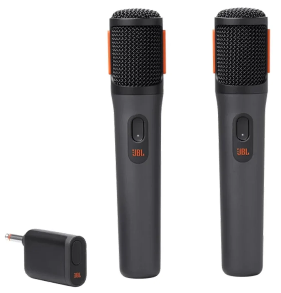 Microfone Sem Fio JBL PartyBox Wireless Mic, Par com Receptor, Preto – JBLPBWIRELESSMIC
