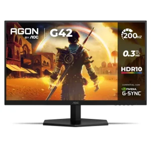 Monitor Gamer AOC AGON 27″ Full HD 200Hz 0,3ms NVIDIA G-Sync Preto – 27G42HE/57
