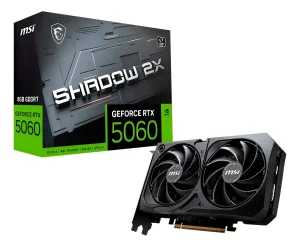 Placa De Vídeo MSI RTX 5060 8GB GDDR7 128 bits Shadow 2x OC – RTX50608GSHADOW2XOC