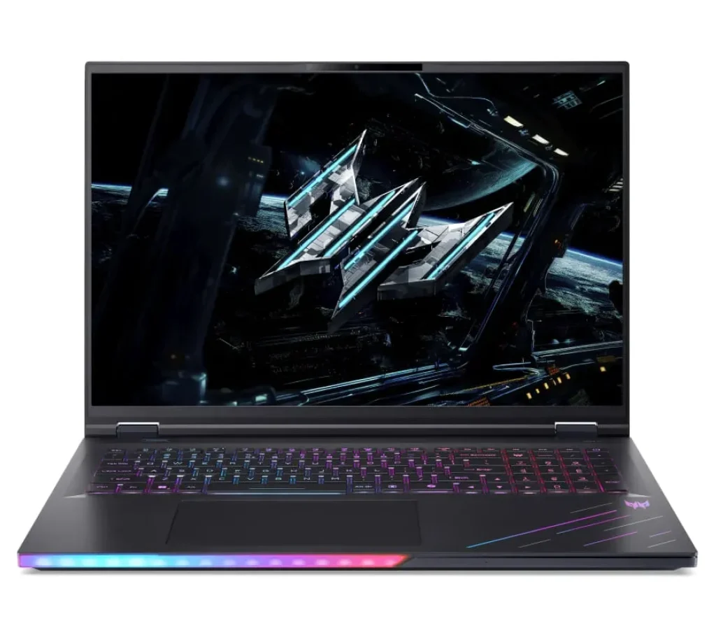 Notebook Gamer Acer Predator Helios 18 AI – Core Ultra 9 275HX, RTX 5080 16 GB, 64GB RAM, 1TB SSD, 18″ Mini LED IPS, Windows 11 Home – PH18-73-94BB