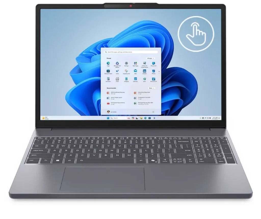 Notebook Lenovo IdeaPad Slim 3 Touch – Core i5-13420H 8GB RAM 512GB SSD Tela 15.3″ Touch Screen W11 – 83NS000ABR