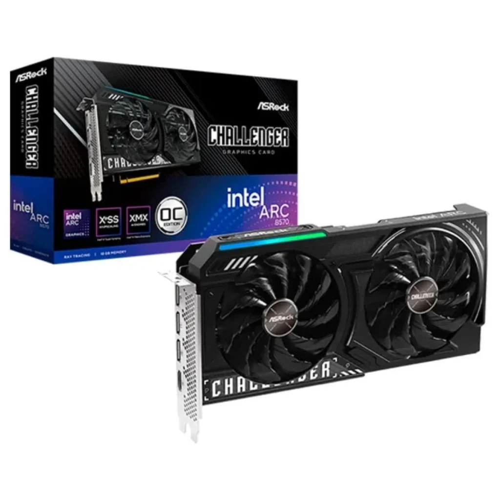 Placa de Vídeo ASRock Intel Arc B570 Challenger 10G OC – 90-GA5KZZ-00UANF
